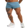 Ouber Men's Running Shorts with Liner 2'' Workout Shorts Bodybuilding Side Split Mesh Gym Shorts SkyBlue,XXL view 2