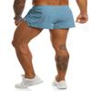 Ouber Men's Running Shorts with Liner 2'' Workout Shorts Bodybuilding Side Split Mesh Gym Shorts SkyBlue,XXL view 4