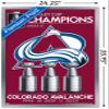 Trends International NHL Colorado Avalanche - 2022 Commemorative Stanley Cup Team Logo Wall Poster, 22.375" x 34", Silver Framed Version view 3