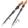 1.8m Telescopic Fishing Rod Professional Carbon Spinning Casting Rod Travel Lure Trout Lure Weight 5-20g Carp Wooden Handle Pole (Color : Spinning Rod) view 1