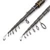1.8m Telescopic Fishing Rod Professional Carbon Spinning Casting Rod Travel Lure Trout Lure Weight 5-20g Carp Wooden Handle Pole (Color : Spinning Rod) view 2