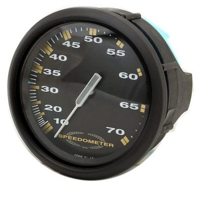 Faria Boat Speedometer SE9212A | Cobalt 70 MPH 3 1/4 Inch Black