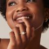 PAVOI 14K Gold Plated Square Halo Ring for Women | Promise Rings for Her (Yellow Gold, 7) view 4