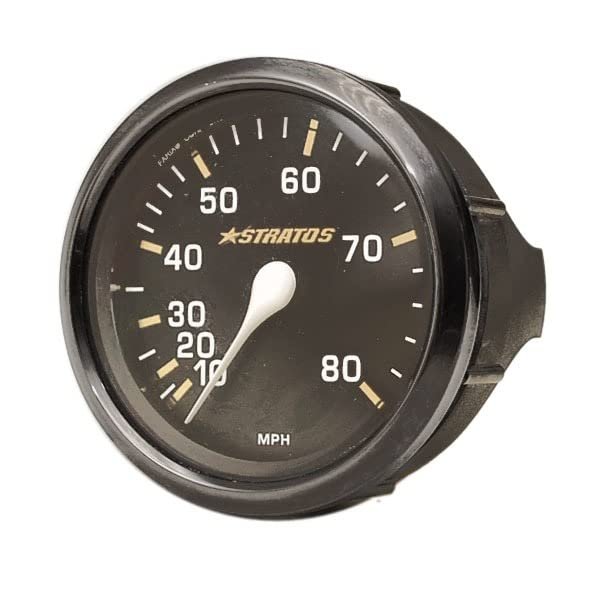 Faria Boat Speedometer Gauge SE9359A | Stratos 80 MPH 3 1/4 Inch