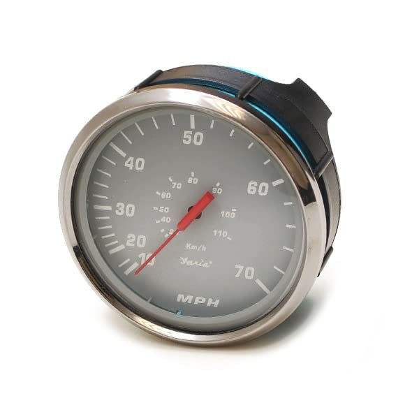 Faria Boat Speedometer SE9276A | Professional Gray 70 MPH 4 1/4 Inch