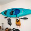 StoreYourBoard Kayak Wall Mount, Indoor & Outdoor, Rack with Paddle Hanger view 1