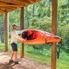 StoreYourBoard Kayak Wall Mount, Indoor & Outdoor, Rack with Paddle Hanger view 4