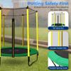 SereneLife 5FT Outdoor & Indoor Trampoline for Kids  Durable Mini Toddler Trampoline with Net Enclosure & Basketball Hoop - Supports 176 lbs, 60"x76" view 3