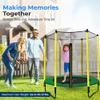 SereneLife 5FT Outdoor & Indoor Trampoline for Kids  Durable Mini Toddler Trampoline with Net Enclosure & Basketball Hoop - Supports 176 lbs, 60"x76" view 4