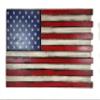 American Furniture Classics Model LRG2COMP Large American Flag Wall Hanging Gun Concealment with Two Secret Compartments, Red White and Blue view 2