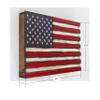 American Furniture Classics Model LRG2COMP Large American Flag Wall Hanging Gun Concealment with Two Secret Compartments, Red White and Blue view 3