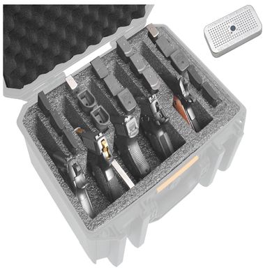 Case Club Foam Only: Fits Pelican Vault 300-5 Pistol Foam Set with Silica Gel Canister to Help Prevent Rust
