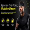 Halo Headband for Men X Series for Extreme Sweating- 3 inch Wide-3 Layers of Super Absorbing Dryline Fabric with Patented SweatSeal to Channel Sweat Away from Eyes. Size SM view 2