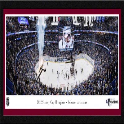 Colorado Avalanche, 2022 Stanley Cup Champions - 42x15.5-inch Single Mat, NHL Select Framed Picture by Blakeway Panoramas