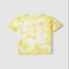 Happy Nation Relaxed Cotton Short Sleeve T Shirt, Sour Yellow Tie Dye, Large view 3