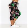 ALWAYS Women's Capri Jogger Pants - High Waisted Soft Zipper Casual Sweat Pants 1777BKGN M view 2