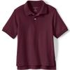 Lands' End School Uniform Kids Short Sleeve Interlock Polo Shirt Small Burgundy view 1