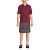 Lands' End School Uniform Kids Short Sleeve Interlock Polo Shirt Small Burgundy view 2