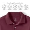 Lands' End School Uniform Kids Short Sleeve Interlock Polo Shirt Small Burgundy view 3