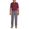 Lands' End School Uniform Kids Short Sleeve Interlock Polo Shirt Small Burgundy view 4