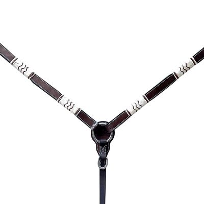BAR H EQUINE American Leather Horse Saddle Tack Breast Collar