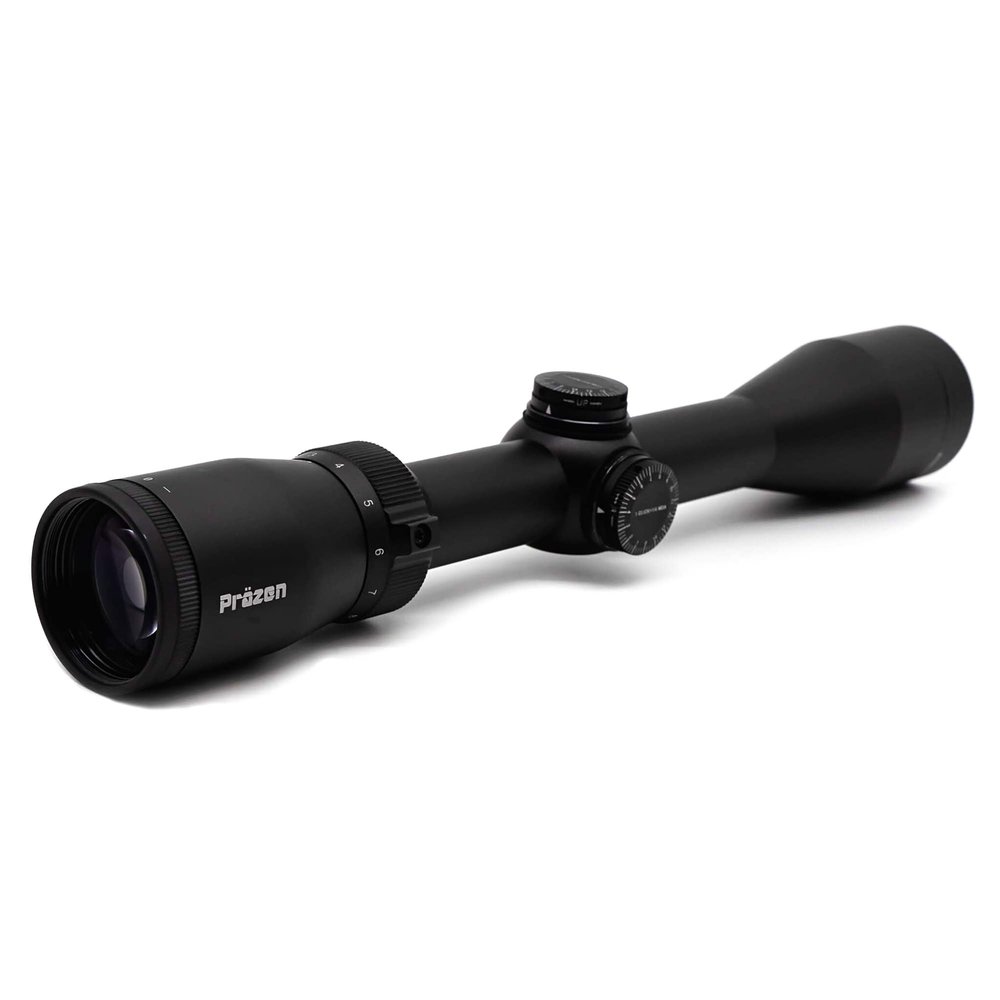 Prazen Optics Ridgesite Riflescope, Second Focal Plane, Fully Multi Coated Lens', IPX7 Waterproof, Capped Turrets, Premium Quality Scope (SHR Reticle, 4-12x40)