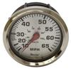 Faria Boat Speedometer SEK639A | Spun Silver 3 1/4 Inch view 1