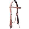 BAR H EQUINE American Leather Horse Saddle Tack Headstall | Browband Western for Horses