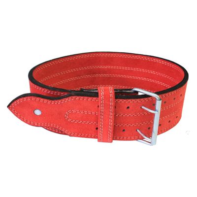 Exxact Sports Weight Lifting Training Belt- Red, Large