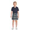 Lands' End School Uniform Girls Short Sleeve Feminine Fit Interlock Polo Shirt Small Classic Navy view 3