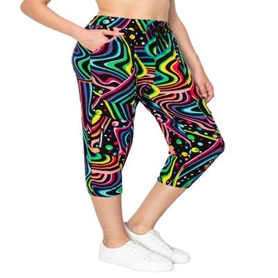 ALWAYS Women's Capri Jogger Pants - High Waisted Soft Zipper Casual Sweat Pants 1530 M