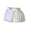 Dover Saddlery Rubber Hook-and-Loop Bell Boots, Color: White, Size: Small view 1
