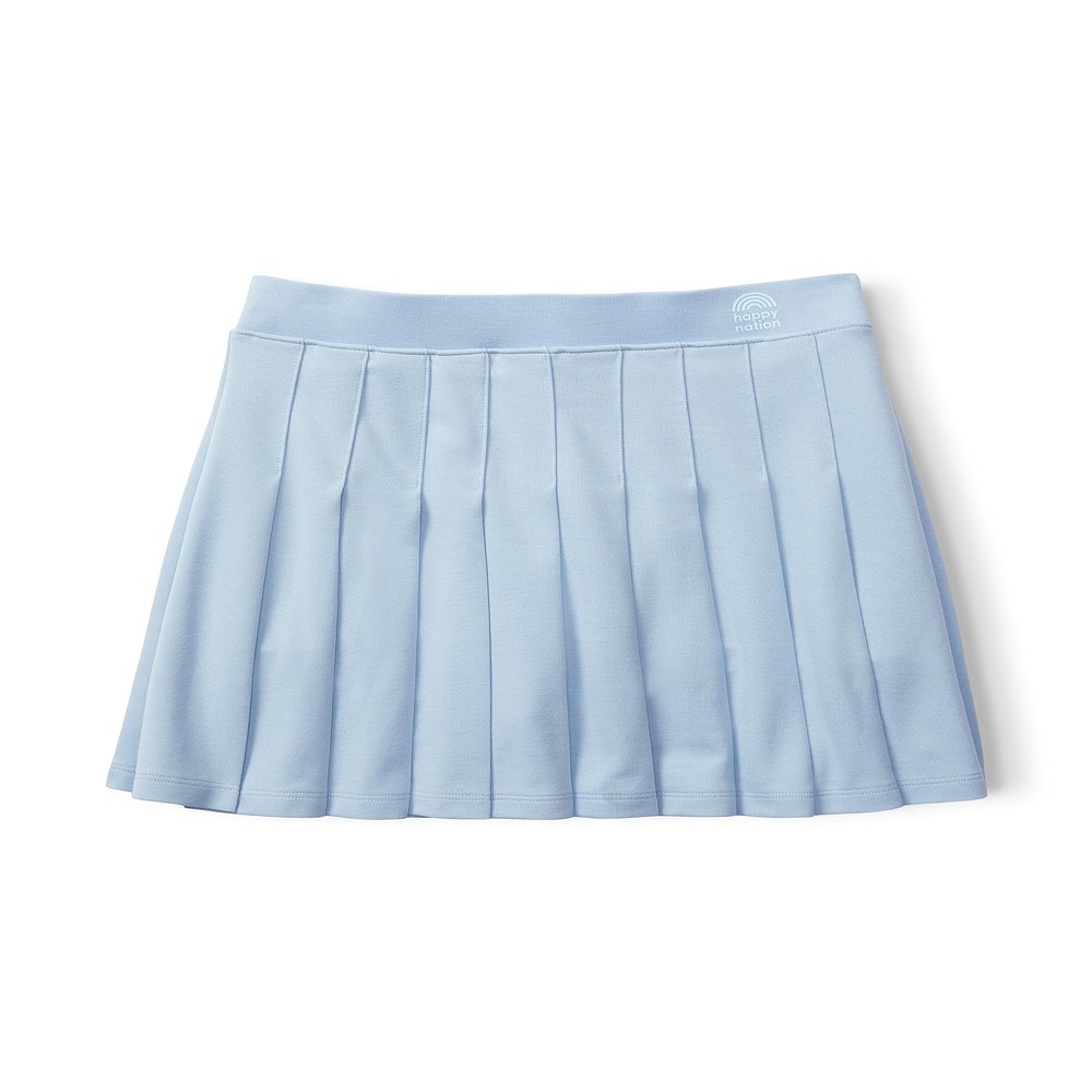 Happy Nation Tennis Skirt W/ Built In Boyshort, Blue Topaz, Small