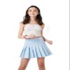 Happy Nation Tennis Skirt W/ Built In Boyshort, Blue Topaz, Small view 2