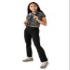 Happy Nation Cotton Flare Pants, Pure Black, Large view 2