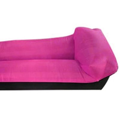 Inflatable Lounger Chair Outdoor Portable Music Festival Air Sofa with Headrest, Camping Beach Extended Comfort Inflatable Couch, Bearing 200kg (Color : Rose red, Size : 180 * 63 * 88cm)