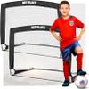 TGU Soccer Net, Kids Pop-up Soccer Goals for Backyard Football Practice & Training, Portable Set of 2, Black (NOS36340B02), 4 x 3 Ft view 1