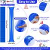 Sosation 36 Pcs Team Spirit Accessories, Cheerleading Pom Poms Hand Clappers Party Favors and Thunder Sticks Noise Makers for Sporting Events Football Baseball Cheering Essentials(Blue) view 3
