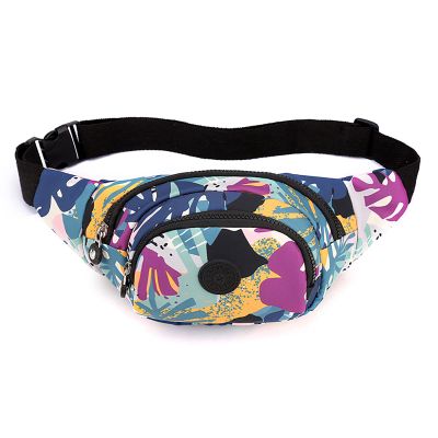 Fanny Pack for Men Women - Long Keeper Multifunction Waist Bag Water Resistant Chest Bag Adjustable Belt Walking Running (Jungle Graffiti)