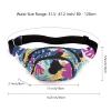 Fanny Pack for Men Women - Long Keeper Multifunction Waist Bag Water Resistant Chest Bag Adjustable Belt Walking Running (Jungle Graffiti) view 2