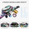 Fanny Pack for Men Women - Long Keeper Multifunction Waist Bag Water Resistant Chest Bag Adjustable Belt Walking Running (Jungle Graffiti) view 4
