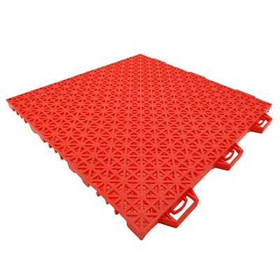 25CM Modular Interlocking Floor Tiles Sports Floor, Kindergarten Amusement Park School Playground Gymnasium Color Splicing Waterproof Floor (Color : Red, Size : 1PCS)