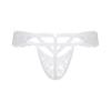 Fldy Men Hollow Out Strappy Sissy Briefs Lace Sheer Bowknot Gay Underwear Crossdress Lingerie Type E White One Size view 2