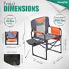 SUNNYFEEL Oversized Camping Directors Chair, Portable Folding Lawn Chairs for Adults Heavy Duty with Side Table,Pocket for Beach, Fishing,Picnic,Concert,TailgatingOutdoor Foldable Camp Chair view 2