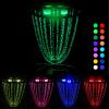 HIAARO LED Disc Golf Baskets Light 2 Pack with Magnetic Attachment, RF Remote Control, Waterproof, Multi Colored Adjustment Modes for Disc Golf Night Practice view 1