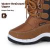 Apakowa Kids Boys Insulated Fur Winter Warm Snow Boots Toddler/Little Kid view 4