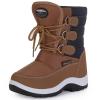 Apakowa Kids Boys Insulated Fur Winter Warm Snow Boots Toddler/Little Kid view 1