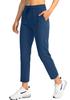 Soothfeel Women's Pants with 4 Pockets 7/8 Stretch High Waisted Sweatpants Travel Athletic Work Golf Pants for Women(Dark Blue, XX-Large) view 1