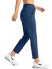 Soothfeel Women's Pants with 4 Pockets 7/8 Stretch High Waisted Sweatpants Travel Athletic Work Golf Pants for Women(Dark Blue, XX-Large) view 2