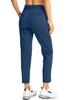 Soothfeel Women's Pants with 4 Pockets 7/8 Stretch High Waisted Sweatpants Travel Athletic Work Golf Pants for Women(Dark Blue, XX-Large) view 3